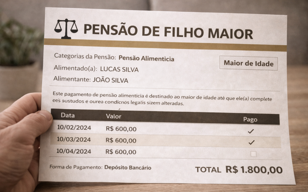 Filhos maiores de idade têm direito à pensão alimentícia?