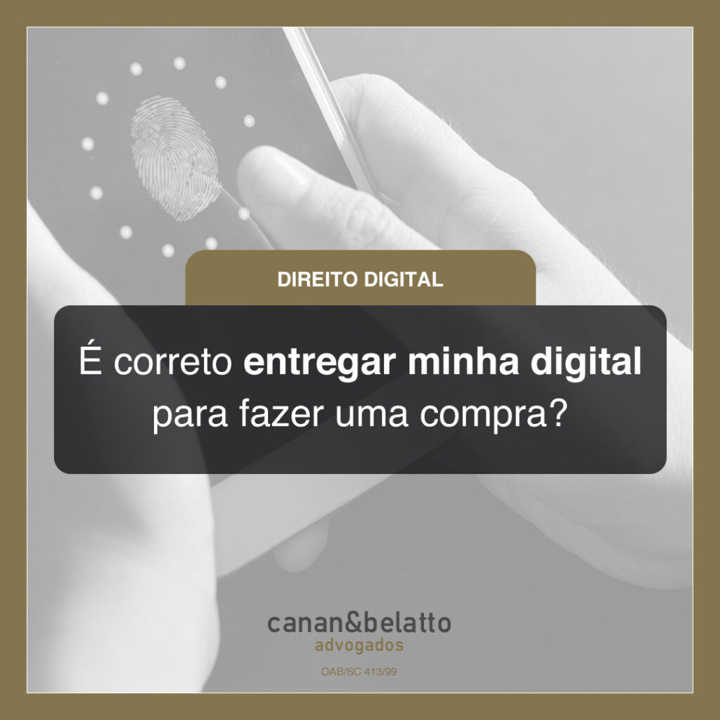 É seguro fornecer biometria em compras?