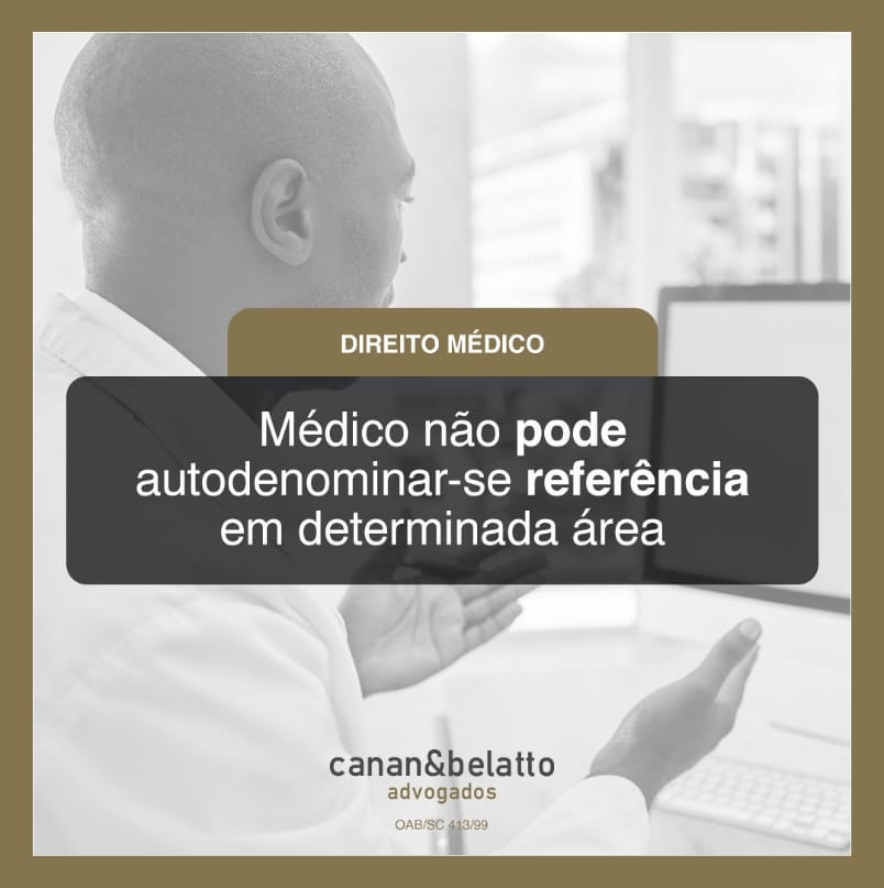 Médico não pode autodenominar-se referência em determinada área